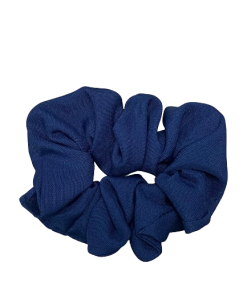 Plain Navy Scrunchie