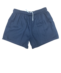 Navy Draw String Rugby Shorts