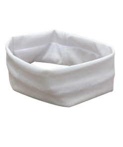 Plain White Hair Wrap