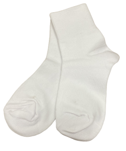 White Stay-Up Anklets