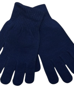 Plain Navy Gloves